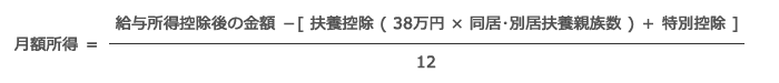 月額所得の公式