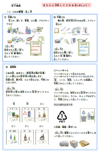 石下(いしげ)のゴミの情報(じょうほう)