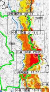 浸水継続エリア（小貝川）