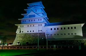 ブルーライトアップ豊田城