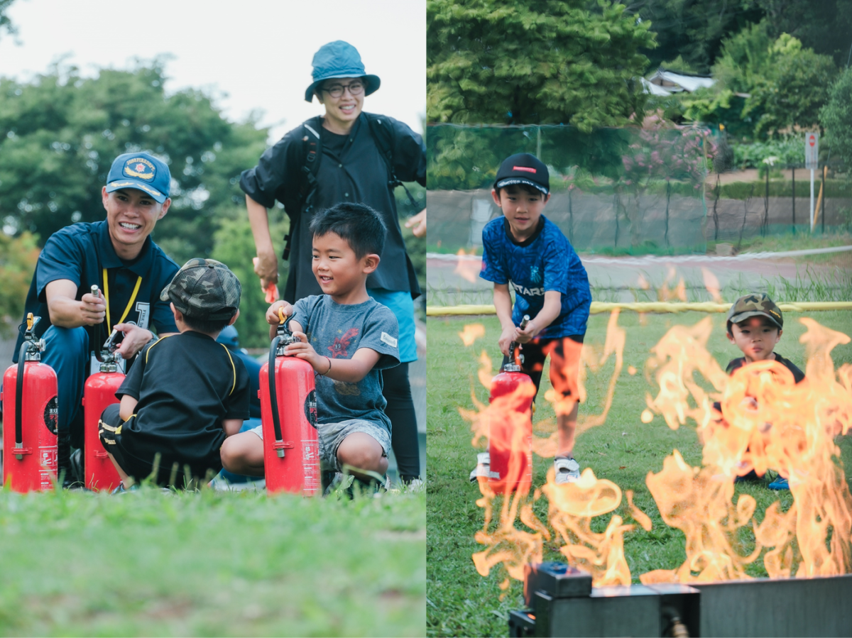 防災キャンプ1日目トライアスロン02