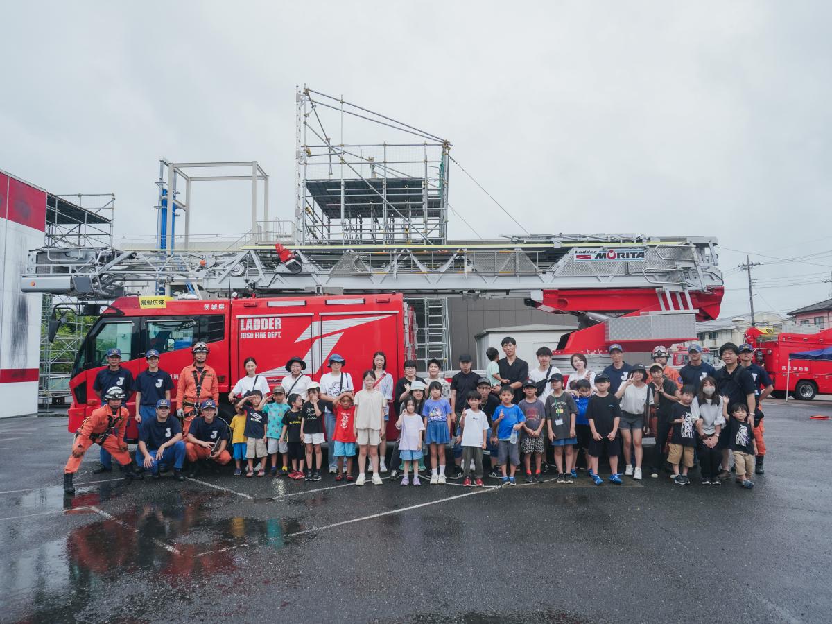 防災キャンプ2日目集合写真