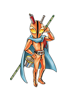 常総市オリジナルヒーロー ぼっさくん